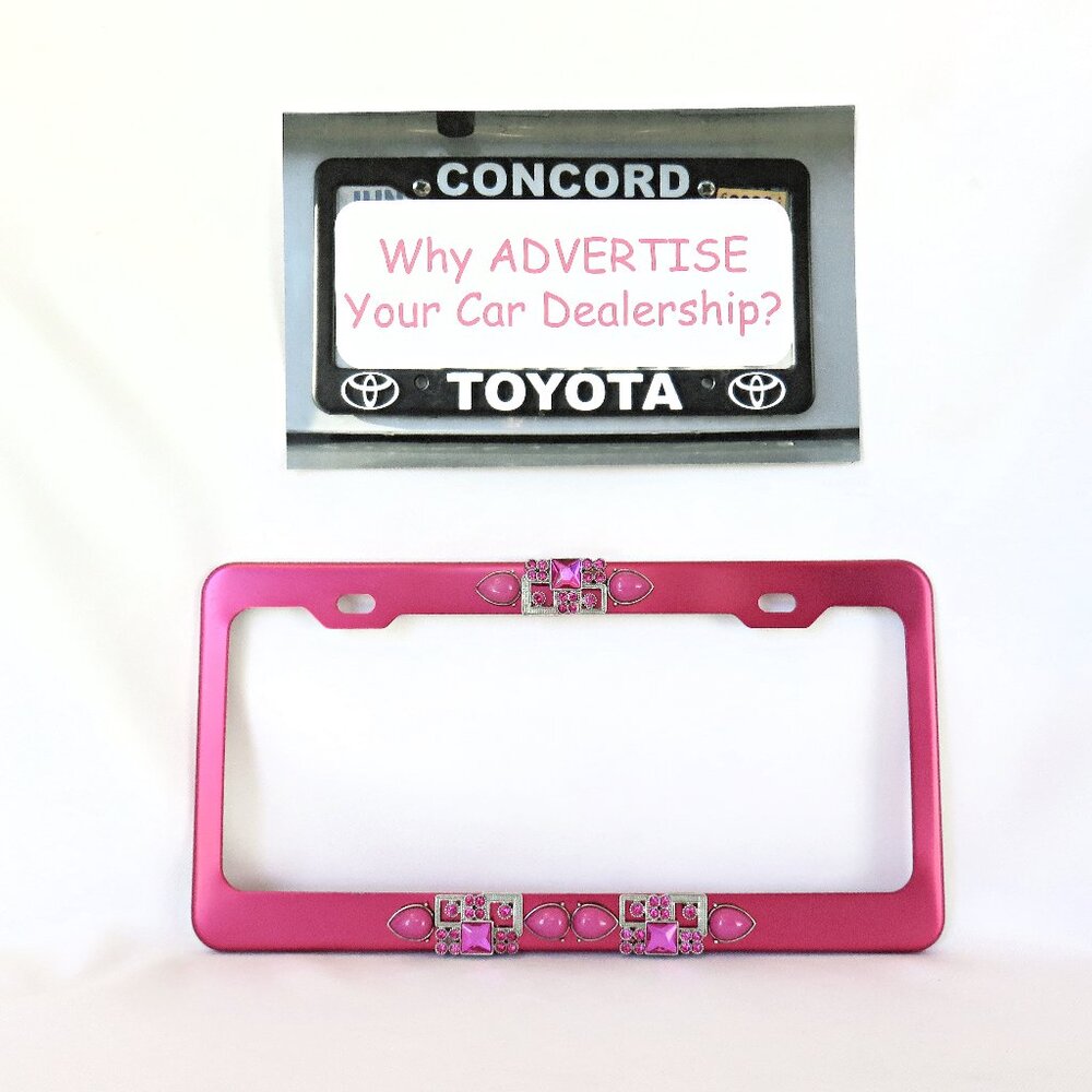 Hot Pink Fuschia License Plate Frame Car Accessories...........1026